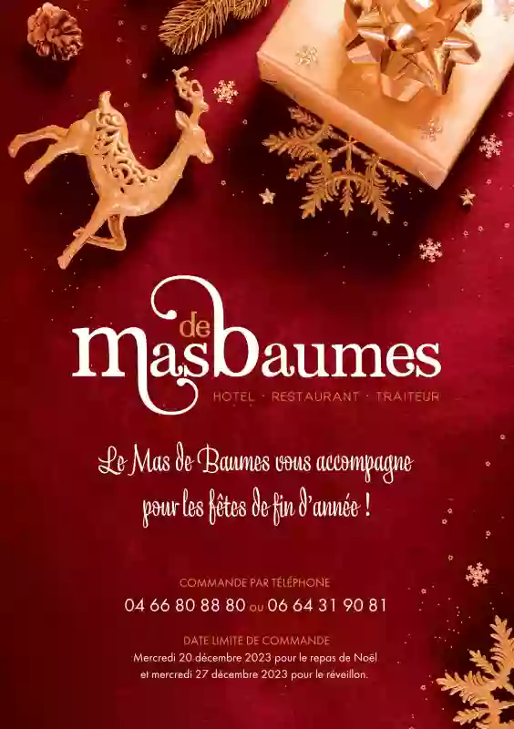 Carte des fêtes - Mas de Baumes - Restaurant Ferrières-les-Verreries - restaurant FERRIERES-LES-VERRERIES