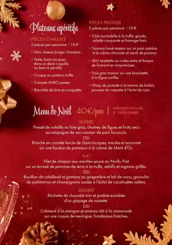 Carte des fêtes - Mas de Baumes - Restaurant Ferrières-les-Verreries - Hôtel Ferrières les Verreries